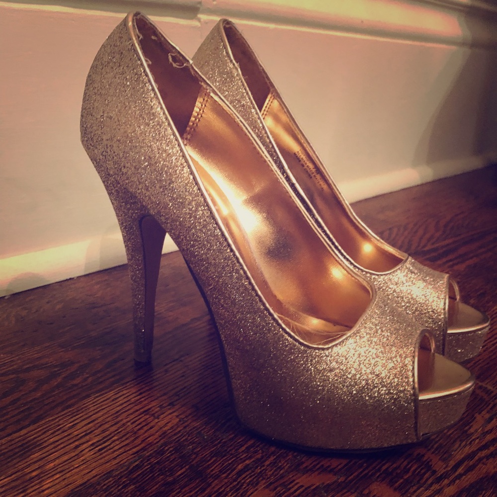 Glitter stiletto jimmy choo